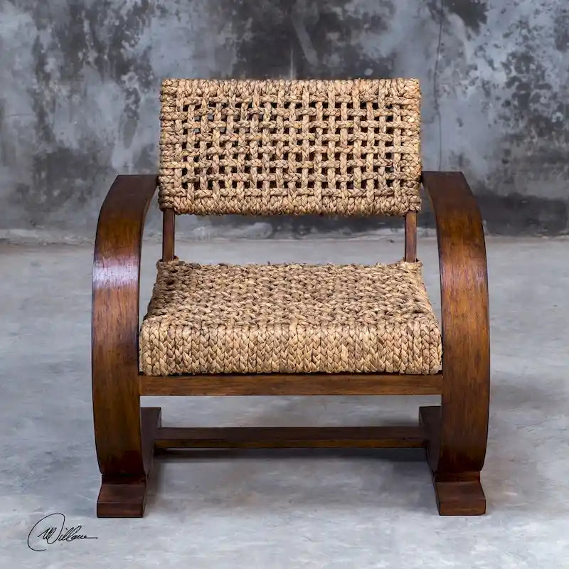 Fauteuil d'appoint tissé naturel Rehema Uttermost