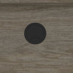 Bureau d'angle marron avec tiroir pour clavier et 3 tiroirs