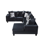 Canapé d'angle moderne en U – Grande taille avec plusieurs oreillers inclus