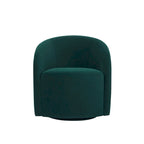 Fauteuil baignoire pivotant avec piètement rembourré