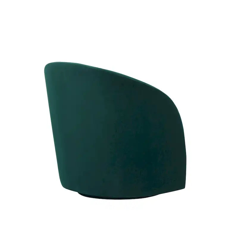 Fauteuil baignoire pivotant avec piètement rembourré