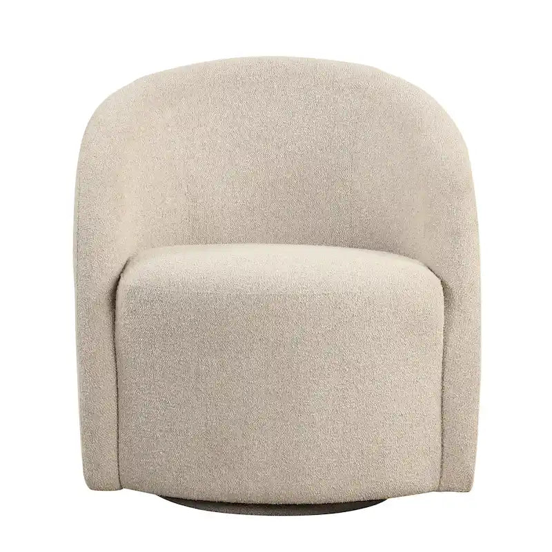 Fauteuil baignoire pivotant avec piètement rembourré
