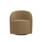 Fauteuil baignoire pivotant avec piètement rembourré