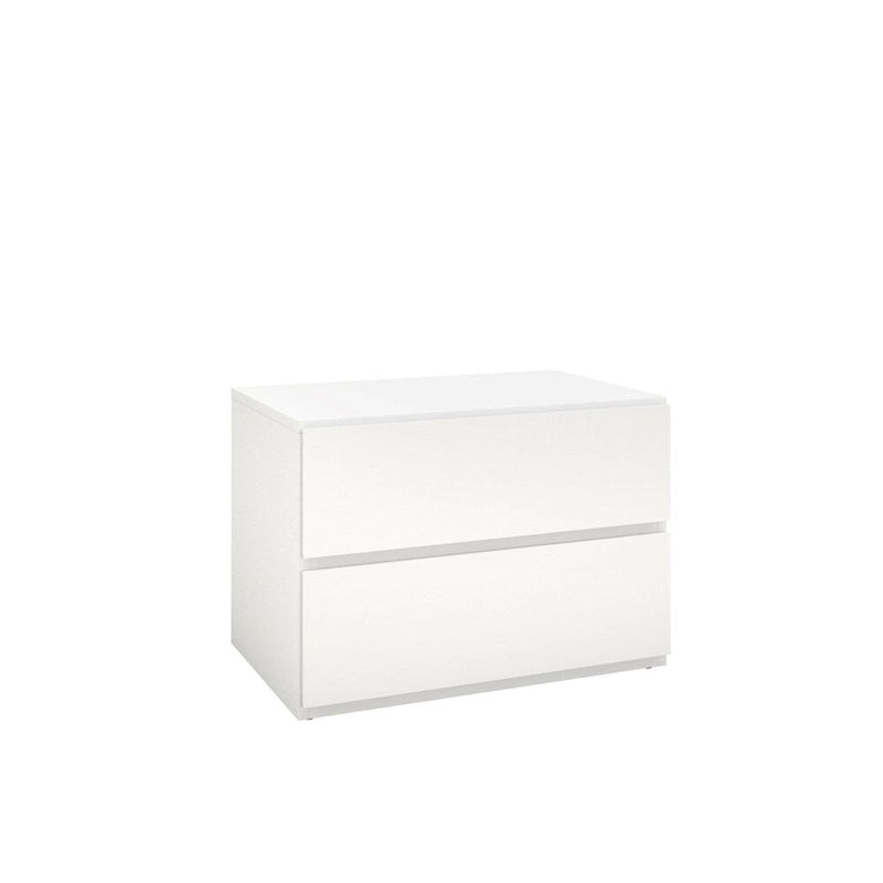 Ensemble de chambre Nexera Denali 4 pièces, Noyer et Blanc