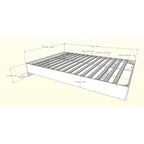 Ensemble de chambre Nexera Denali 4 pièces, Noyer et Blanc