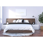 Ensemble de chambre Nexera Denali 4 pièces, Noyer et Blanc