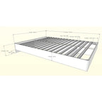 Ensemble de chambre Nexera Denali 4 pièces, Noyer et Blanc
