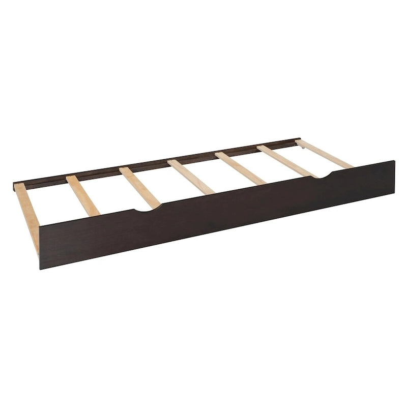 Lit en bois Queen size Nestfair avec armoire tout-en-un