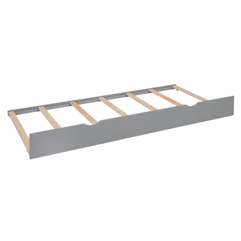Lit en bois Queen size Nestfair avec armoire tout-en-un