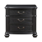 Ensemble de chambre à coucher 5 pièces Taylor Black, capitonné et rembourré