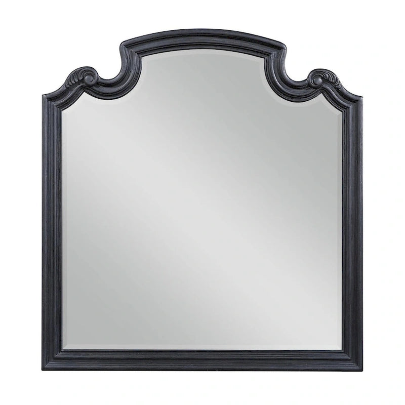 Ensemble de chambre à coucher 5 pièces Taylor Black, capitonné et rembourré