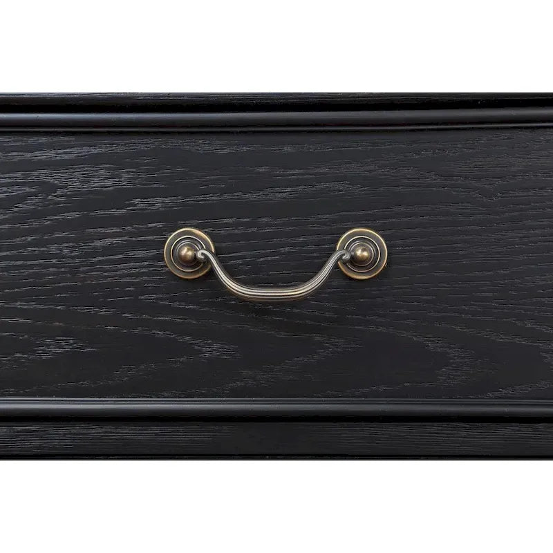Ensemble de chambre à coucher 5 pièces Taylor Black, capitonné et rembourré