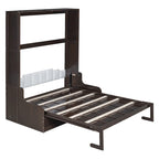 Lit escamotable en bois avec coussin – Lit rabattable peu encombrant