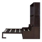 Lit escamotable en bois avec coussin – Lit rabattable peu encombrant