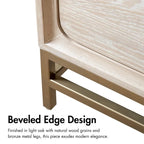 Ensemble de chambre à coucher 4 pièces en bois massif chêne Drayden Transitional