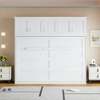 Lit escamotable mural Queen Size avec meubles hauts