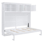 Lit escamotable mural Queen Size avec meubles hauts