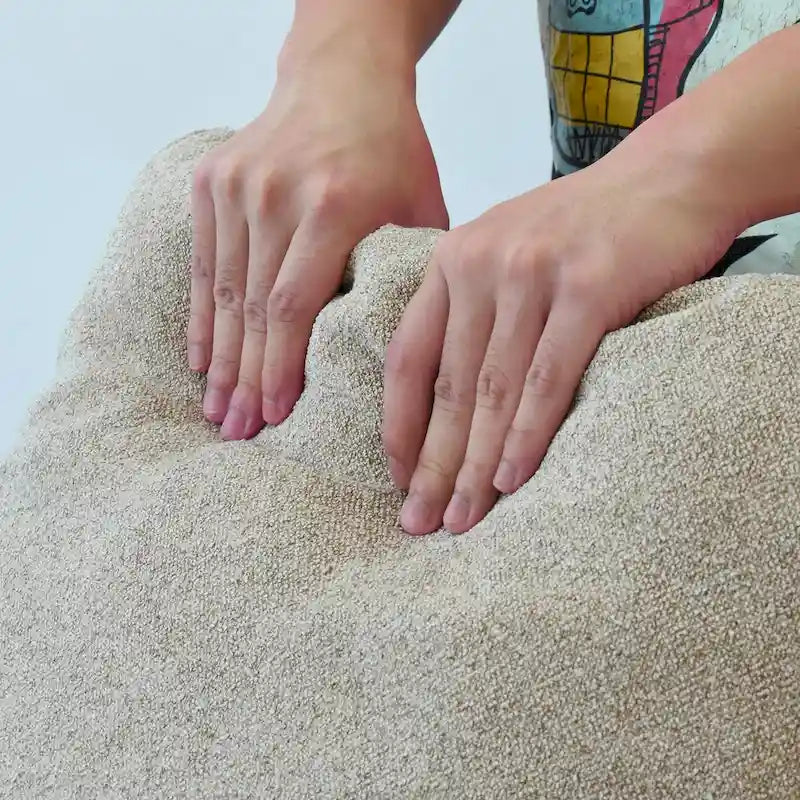Lit plateforme rembourré avec tête de lit capitonnée à oreilles – Pièce maîtresse de chambre moderne