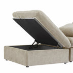 Lit plateforme rembourré avec tête de lit capitonnée à oreilles – Pièce maîtresse de chambre moderne