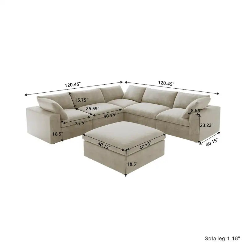 Lit plateforme rembourré avec tête de lit capitonnée à oreilles – Pièce maîtresse de chambre moderne