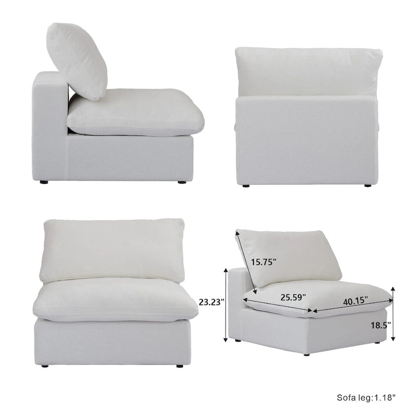 Lit plateforme rembourré avec tête de lit capitonnée à oreilles – Pièce maîtresse de chambre moderne