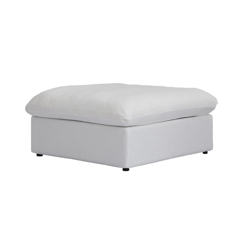 Lit plateforme rembourré avec tête de lit capitonnée à oreilles – Pièce maîtresse de chambre moderne