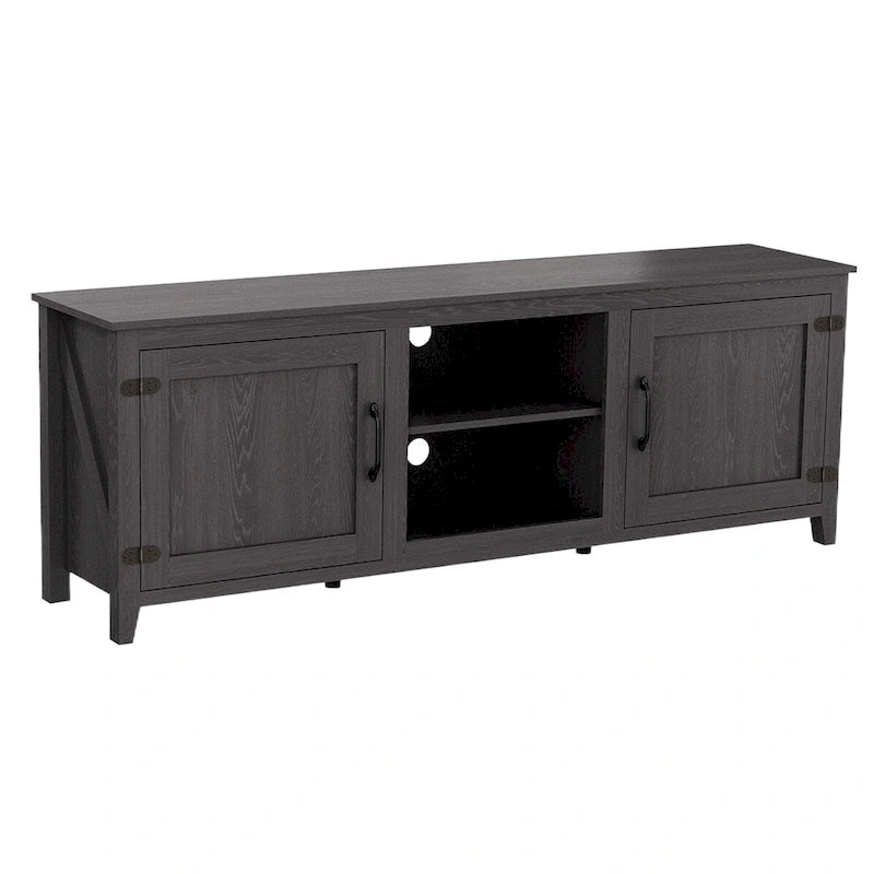 Meuble TV avec rangement et deux portes
