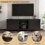 Meuble TV avec rangement et deux portes