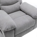 Fauteuil inclinable électrique gris clair avec massage et chaleur