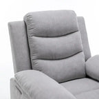 Fauteuil inclinable électrique gris clair avec massage et chaleur