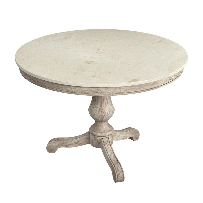 Table à manger ronde sur pied en marbre Danielle 44