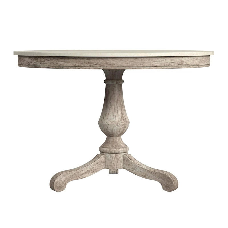 Table à manger ronde sur pied en marbre Danielle 44