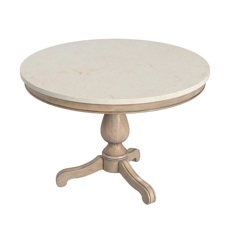 Table à manger ronde sur pied en marbre Danielle 44
