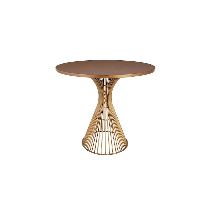Table à manger ovale INK+IVY Mercer Bronze – Pièce maîtresse de salle à manger moderne industrielle
