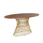 Table à manger ovale INK+IVY Mercer Bronze – Pièce maîtresse de salle à manger moderne industrielle