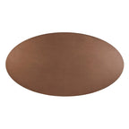 Table à manger ovale INK+IVY Mercer Bronze – Pièce maîtresse de salle à manger moderne industrielle