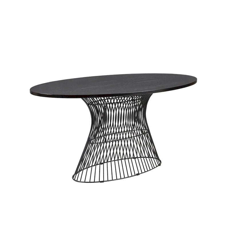 Table à manger ovale INK+IVY Mercer Bronze – Pièce maîtresse de salle à manger moderne industrielle