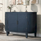 Meuble de rangement avec portes à motif ondulé