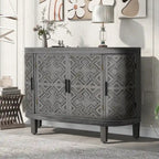 Meuble de rangement avec portes à motif ondulé