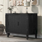 Meuble de rangement avec portes à motif ondulé