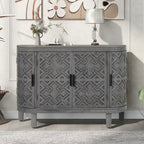 Meuble de rangement avec portes à motif ondulé