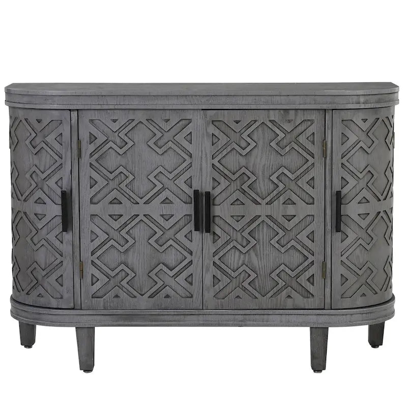 Meuble de rangement avec portes à motif ondulé