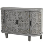 Meuble de rangement avec portes à motif ondulé