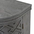 Meuble de rangement avec portes à motif ondulé
