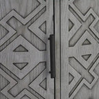 Meuble de rangement avec portes à motif ondulé