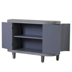 Meuble de rangement avec portes à motif ondulé