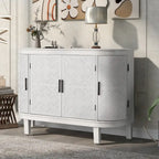 Meuble de rangement avec portes à motif ondulé