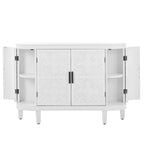 Meuble de rangement avec portes à motif ondulé