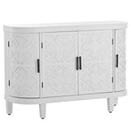 Meuble de rangement avec portes à motif ondulé
