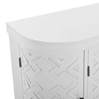Meuble de rangement avec portes à motif ondulé
